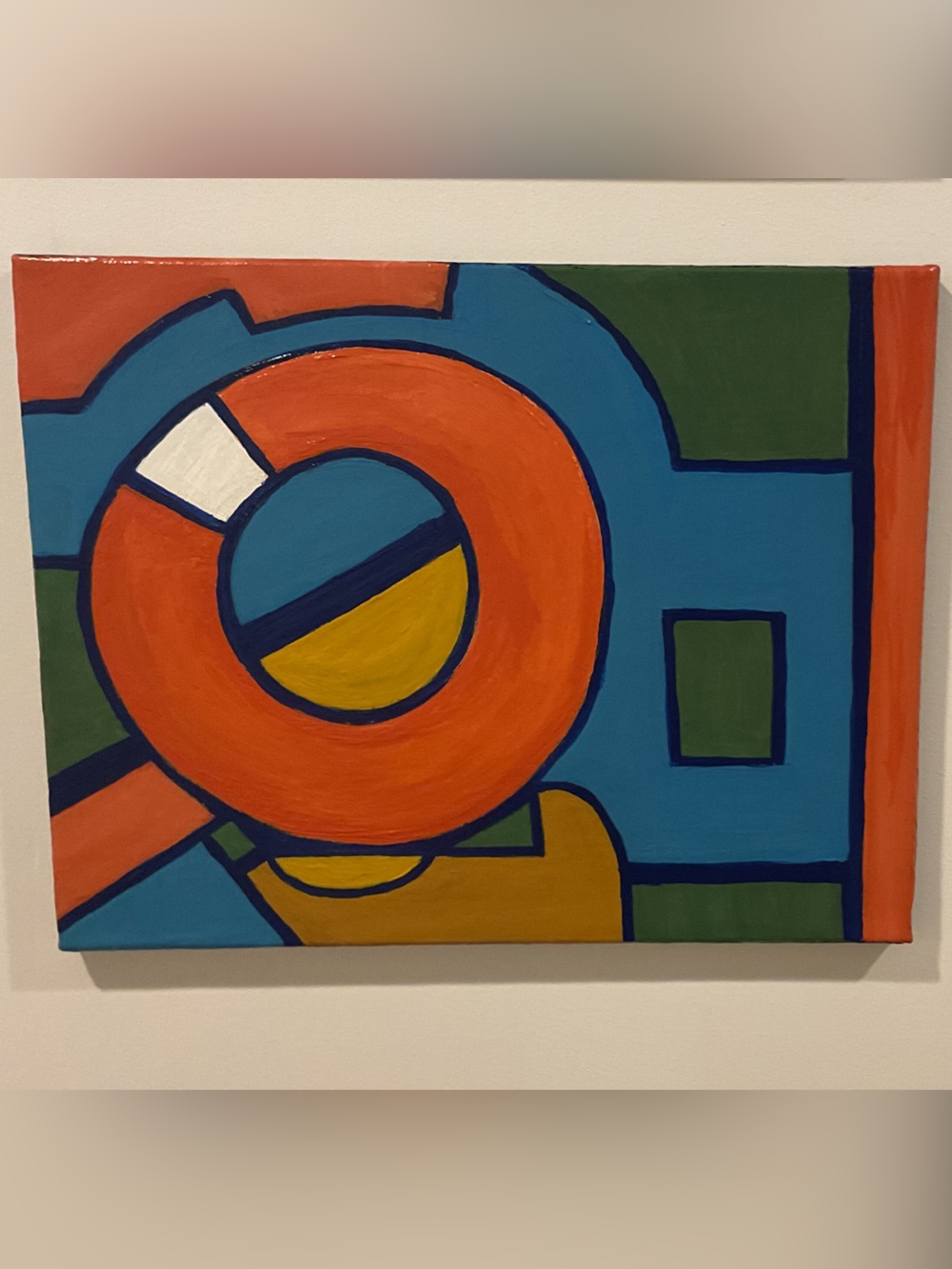 Painting Original Abstract J Maxwell 11 x 14 canvas acrylic